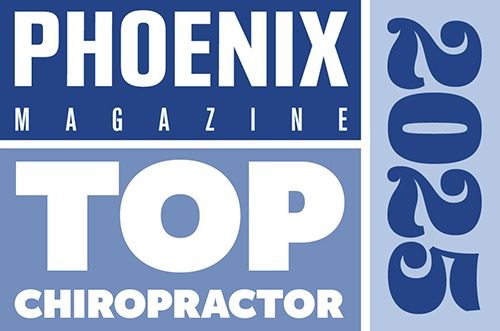 Phoenix Magazine 2023 Top Chiropractor award badge